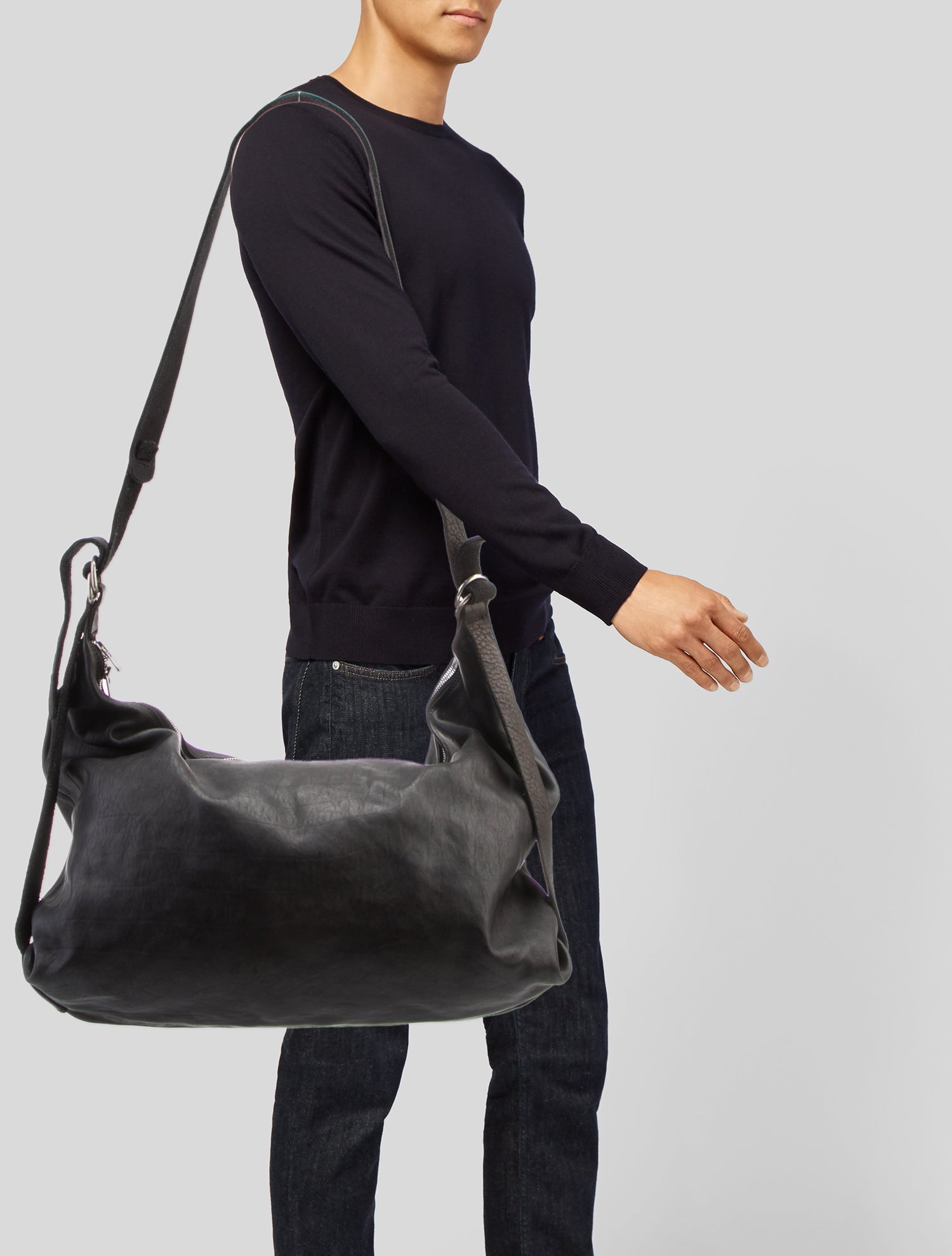 Guidi Leather Messenger Bag