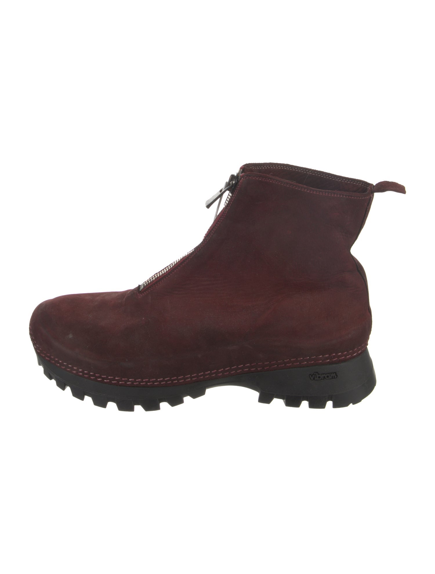 Guidi VS01 Suede Lace-Up Boots - Burgundy Boots, Shoes - GUI21639 