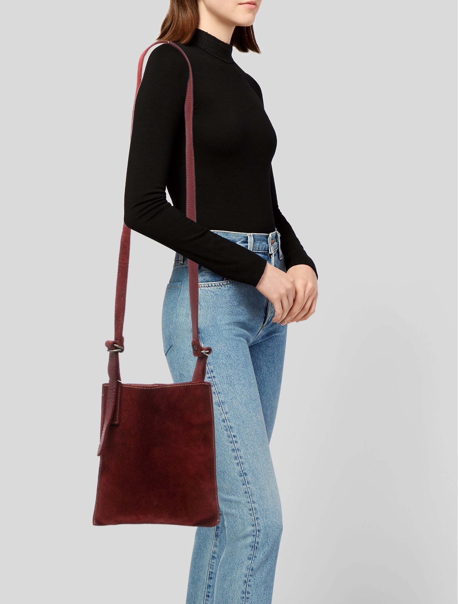 Guidi Suede Messenger Bag
