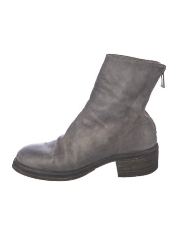 Pre-owned Guidi 796z Leather Boots In Grey