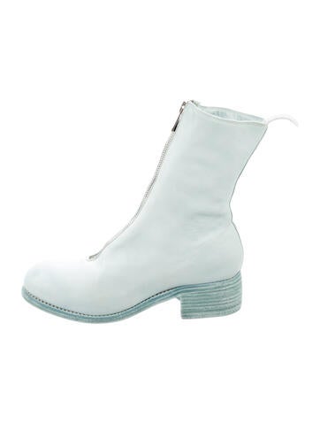 Pre-owned Guidi Pl1 Leather Boots In Blue
