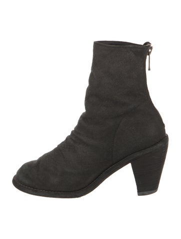 Pre-owned Guidi Suede Boots In Black