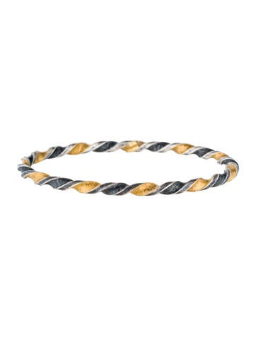 Gurhan Two-Tone Twist Bangle