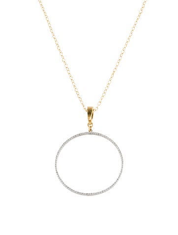 Gurhan Pendant Necklace Diamond Circle