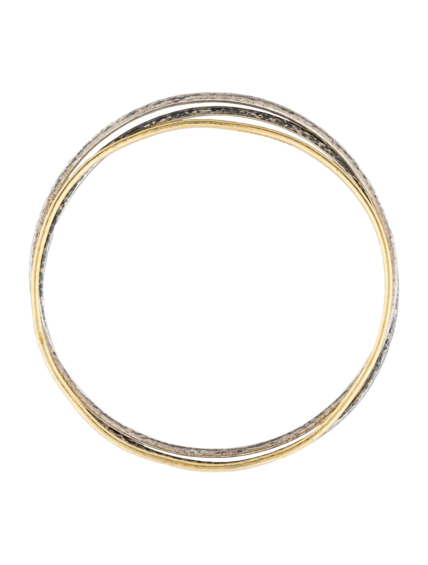 Gurhan Two-Tone Bangle Bracelet Set