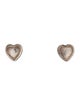 Gurhan Hammerd Heart Stud Earrings