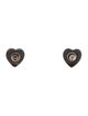 Gurhan Hammerd Heart Stud Earrings