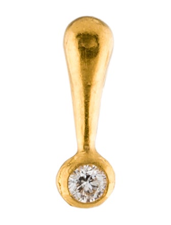 Gurhan 24K Diamond Exclamation Point Single Stud Earring