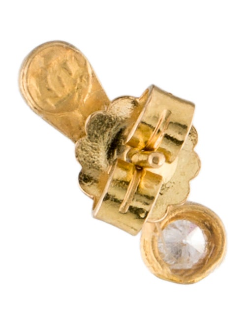 Gurhan 24K Diamond Exclamation Point Single Stud Earring