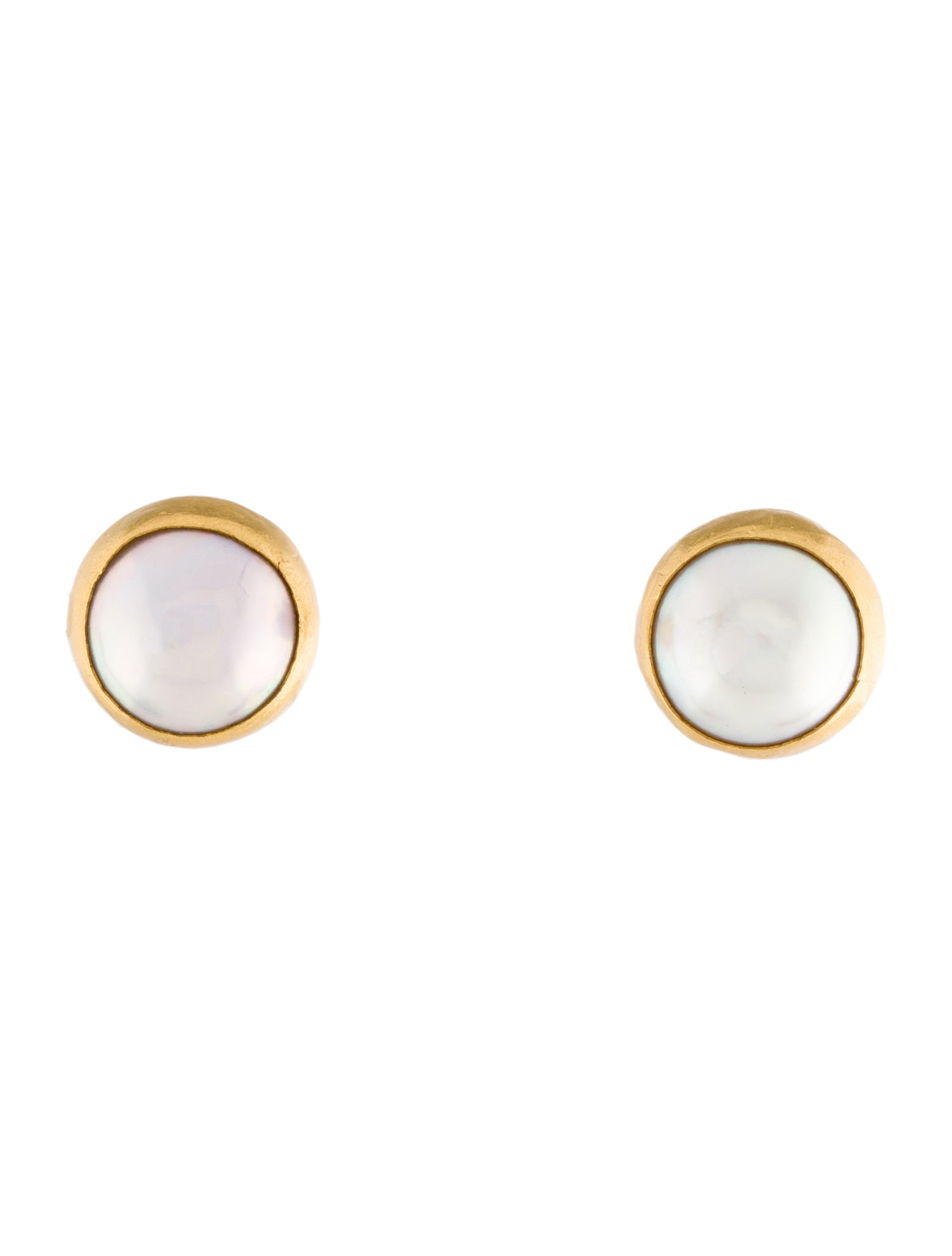 Gurhan 22K Pearl Stud Earrings