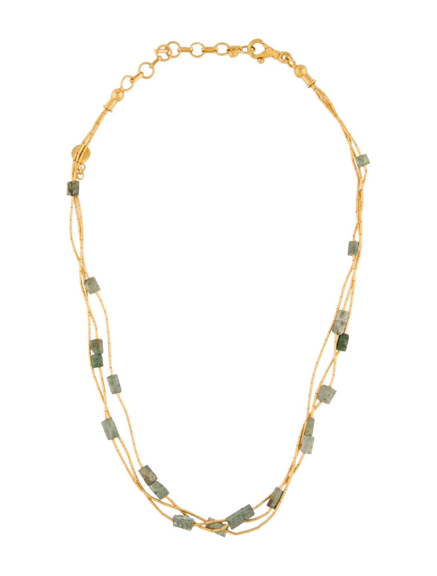 Gurhan 24K Turquoise Station Necklace