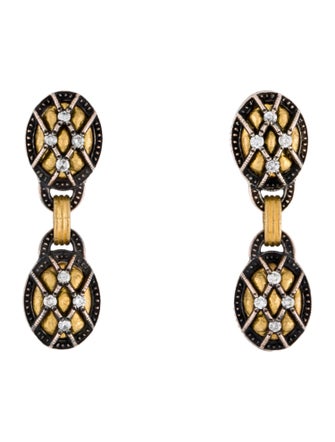 Gurhan Diamond Capitone Drop Earrings