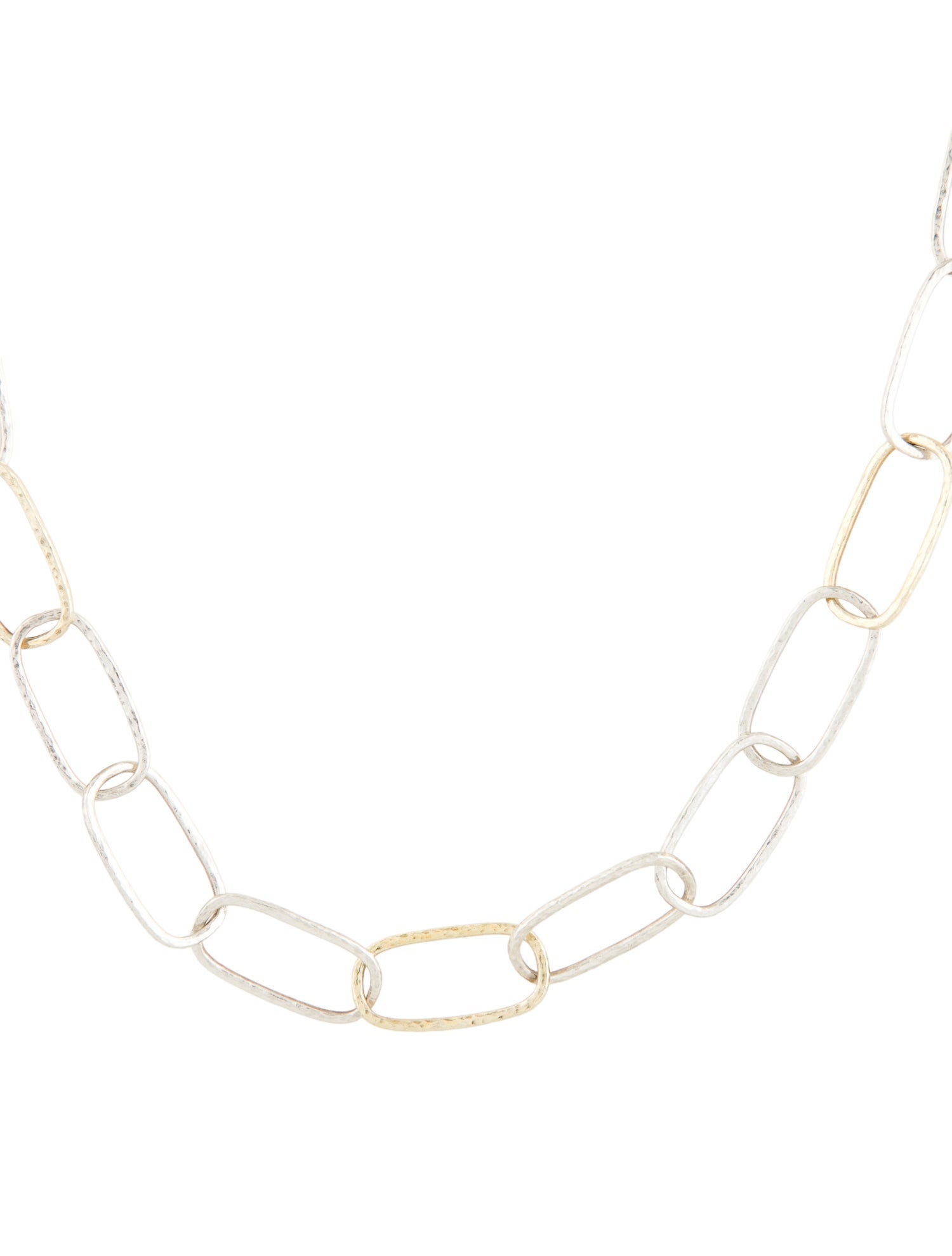 Gurhan Two-Tone Geo Long Link Necklace