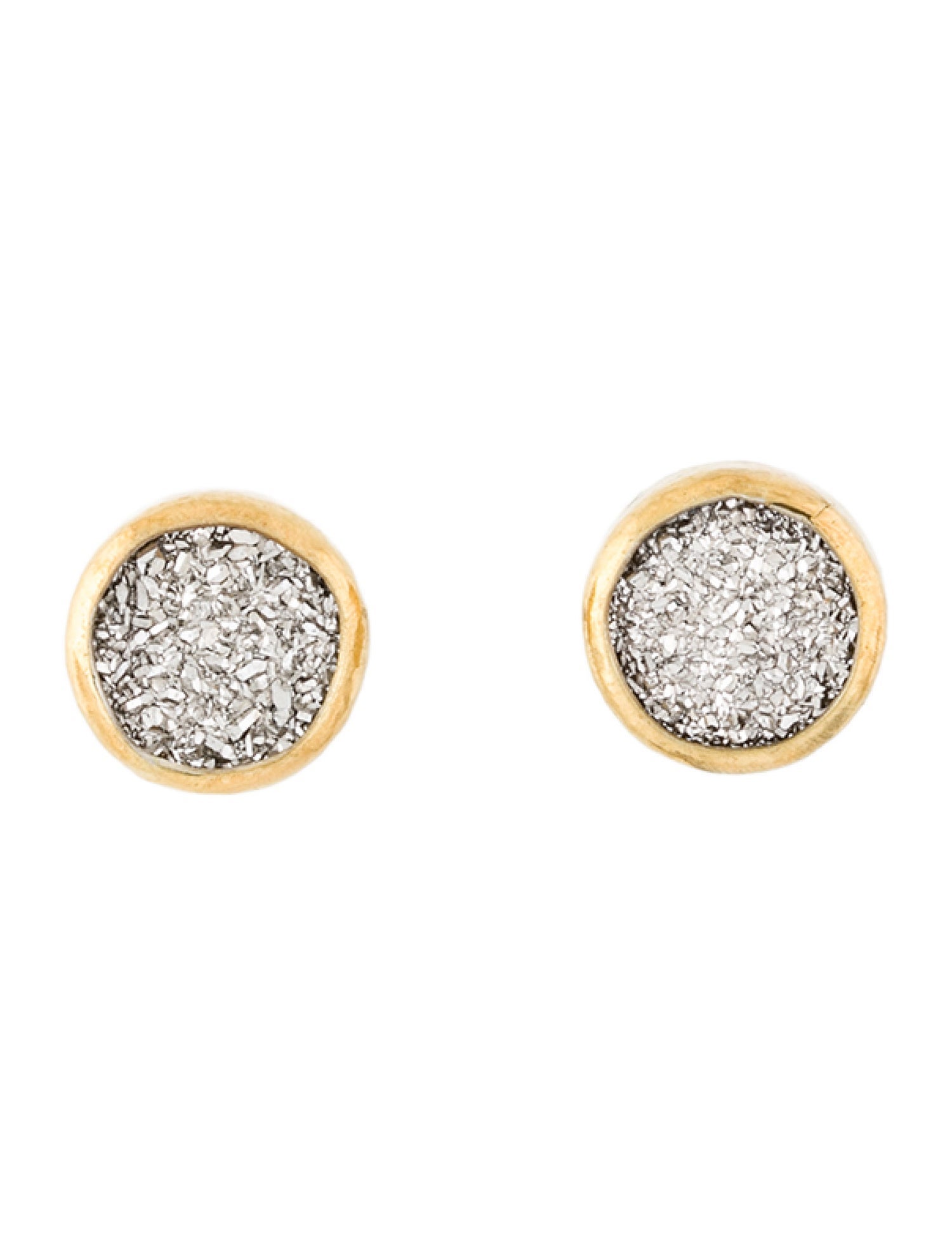 Gurhan Two-Tone Mystere Coated Druzy Stud Earrings