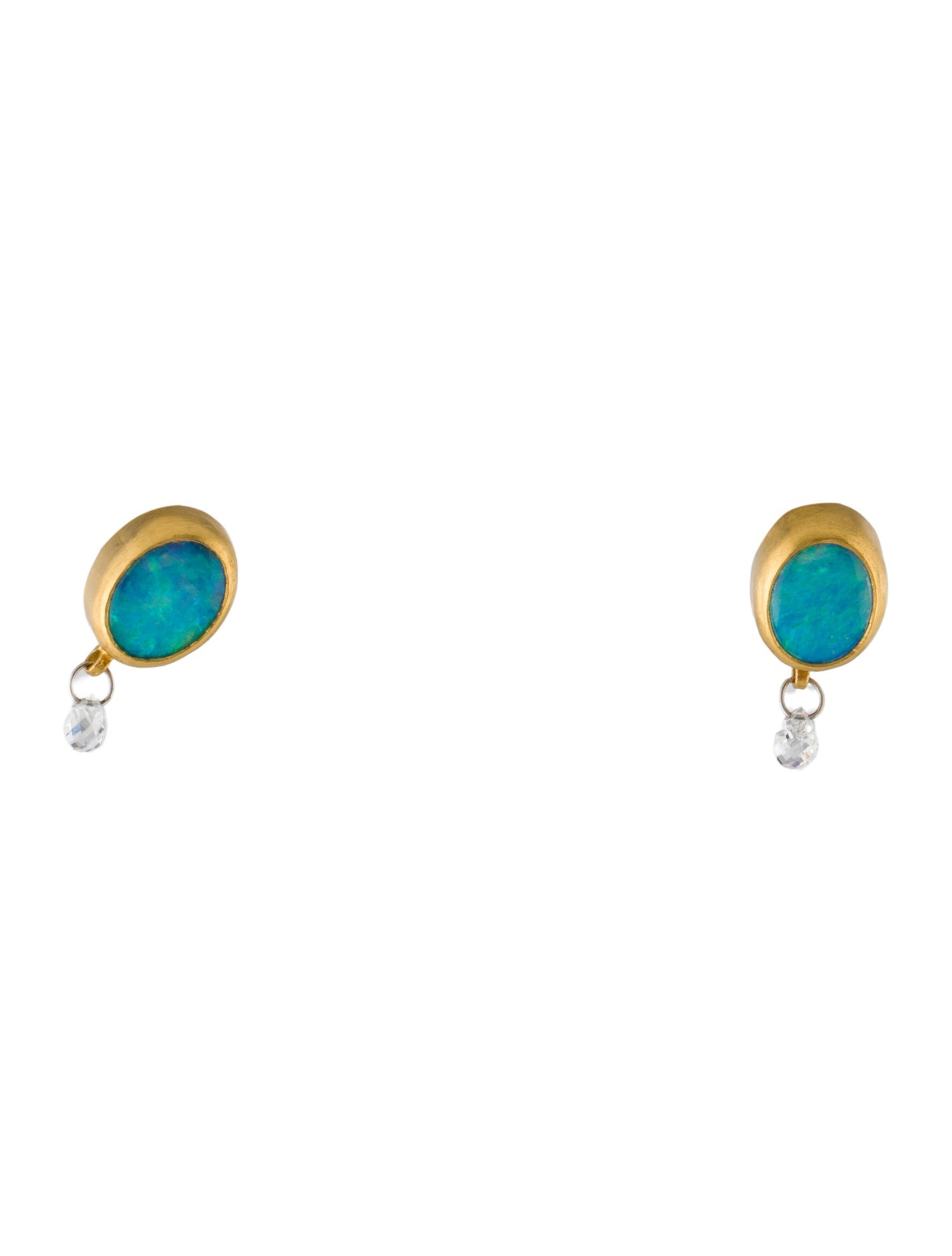 Gurhan Opal & Diamond Drop Earrings