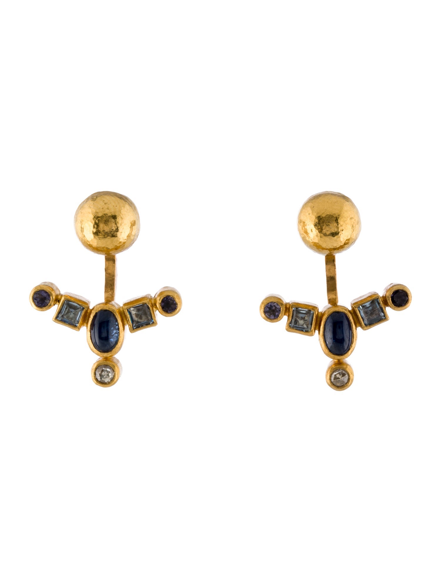 Gurhan 24K Multistone & Diamond Earrings