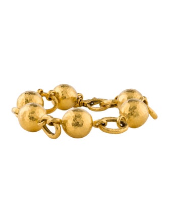 Gurhan 24K Ball Spell Link Bracelet