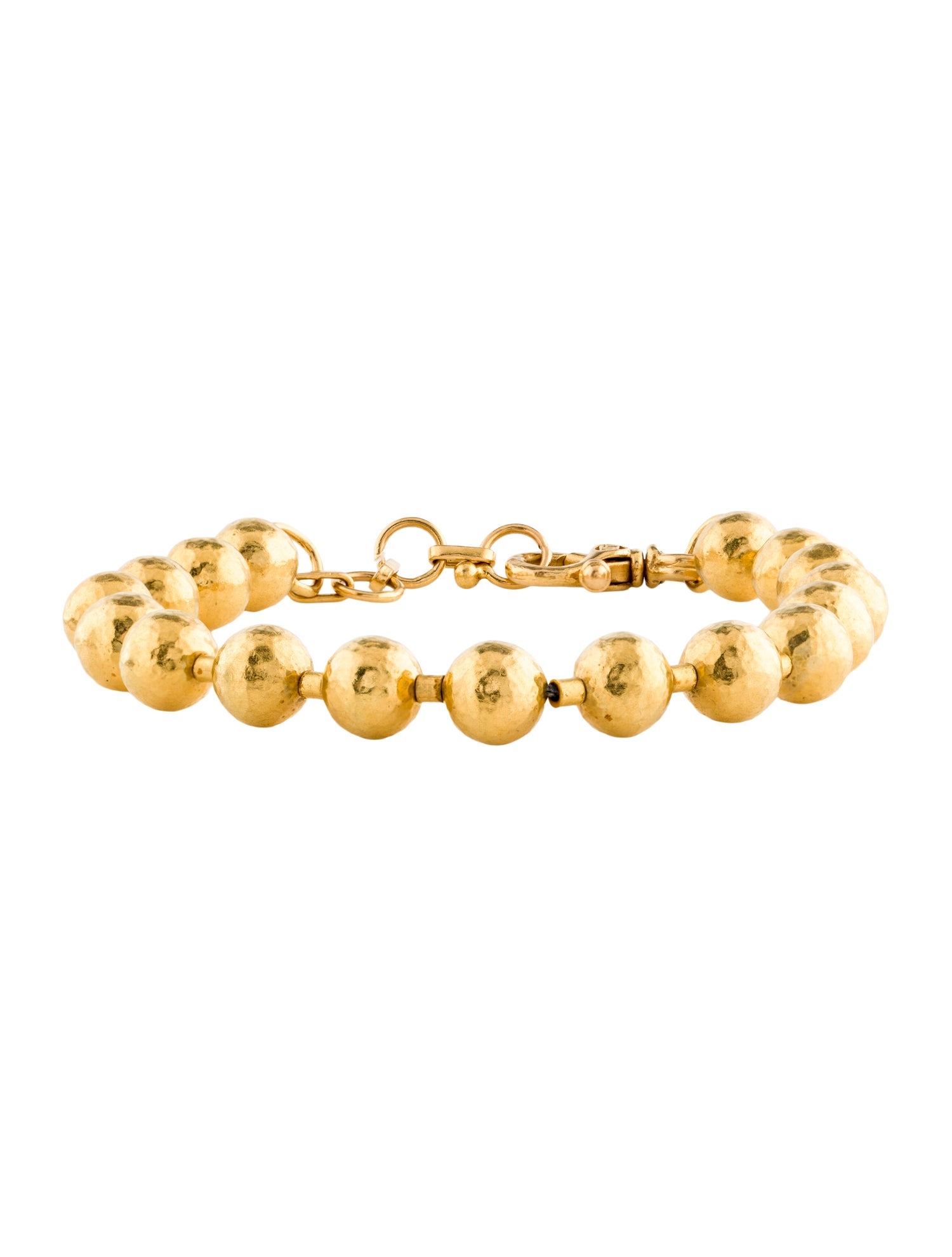 Gurhan 24K Hammered Bead Bracelet