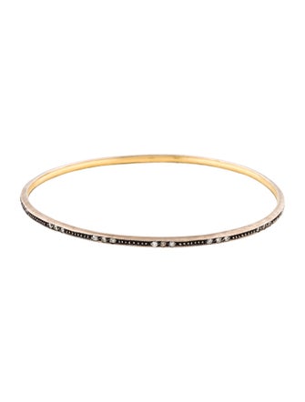 Gurhan Two-Tone Diamond Bangle Bracelet