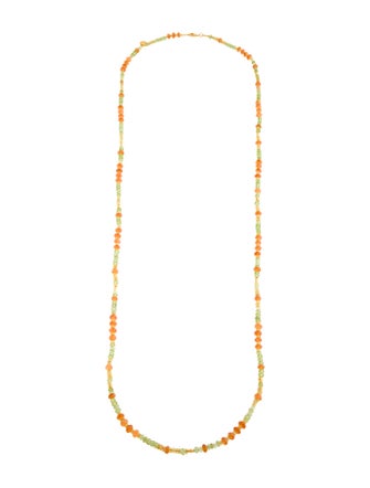 Gurhan 22K Peridot, Garnet & Sapphire Bead Strand Necklace