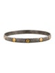 Gurhan Two-Tone Midnight Hammered Bangle Bracelet