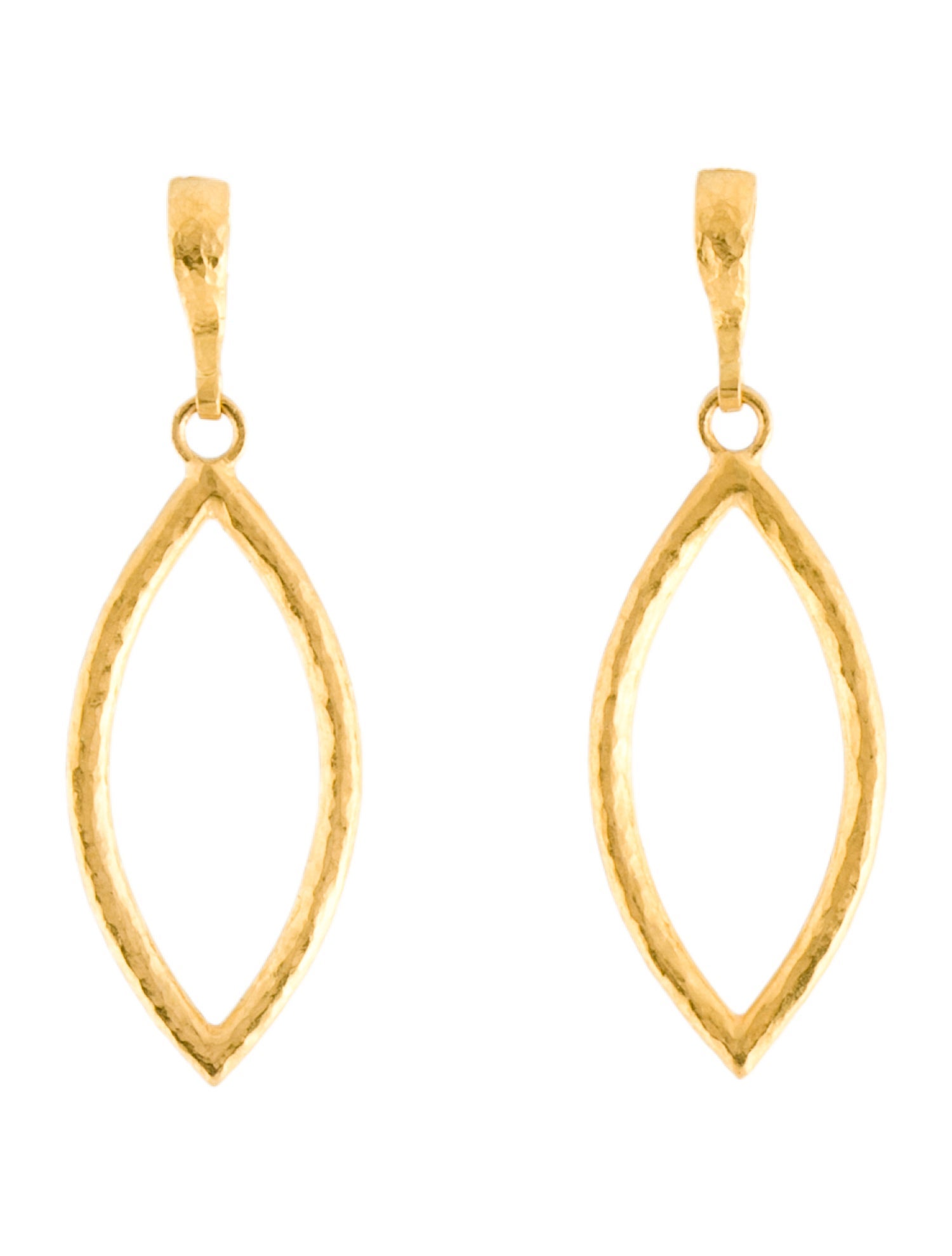 Gurhan 24K Pointed Tear Drop Earrings
