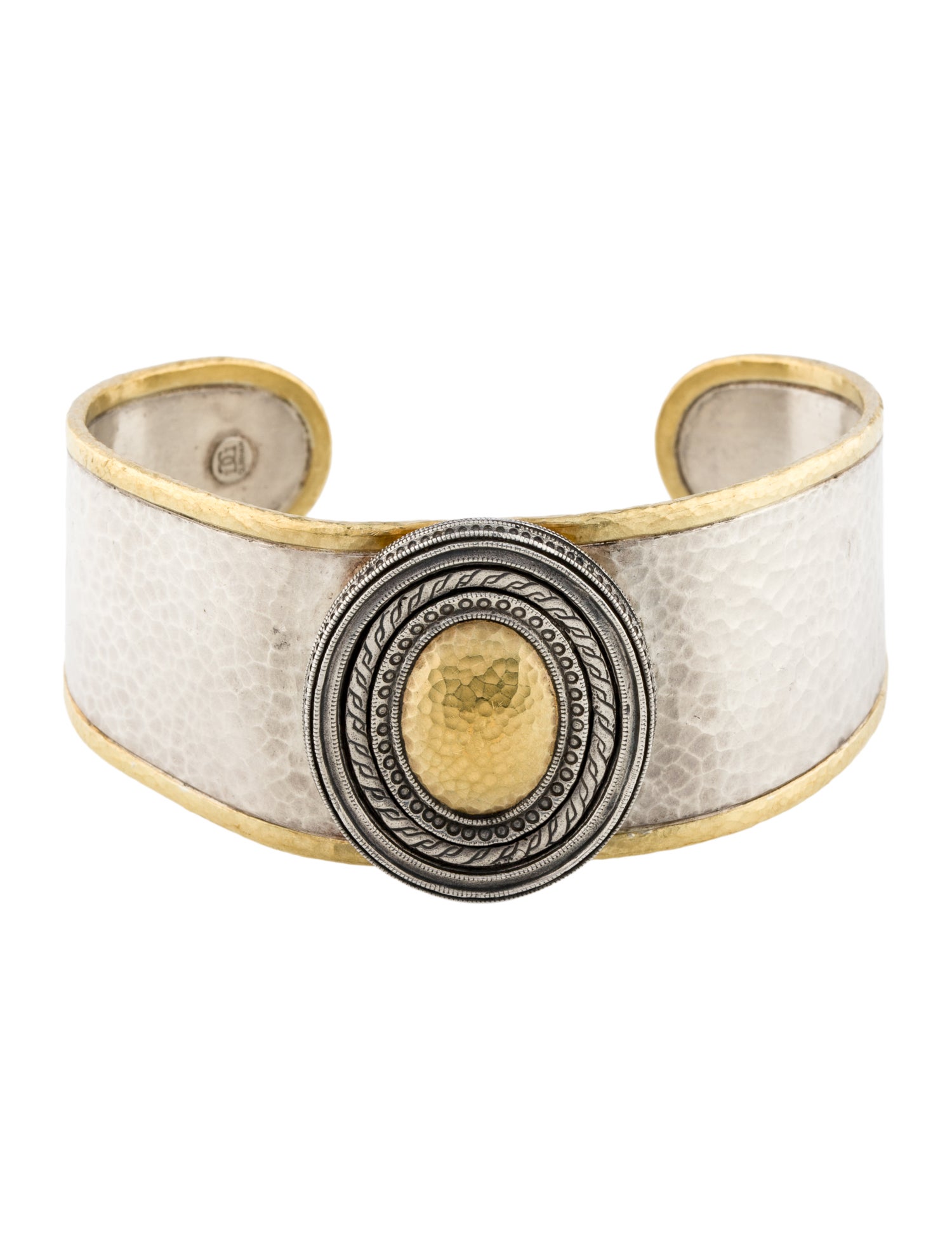Gurhan Two-Tone Cavalier Cuff Bracelet