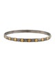 Gurhan Two-Tone Midnight Hammered Slim Bangle Bracelet
