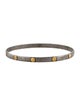 Gurhan Two-Tone Midnight Hammered Slim Bangle Bracelet