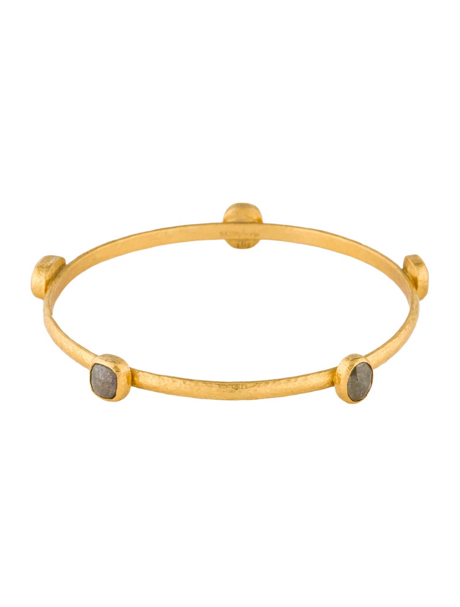 Gurhan 24K Diamond Station Bangle Bracelet