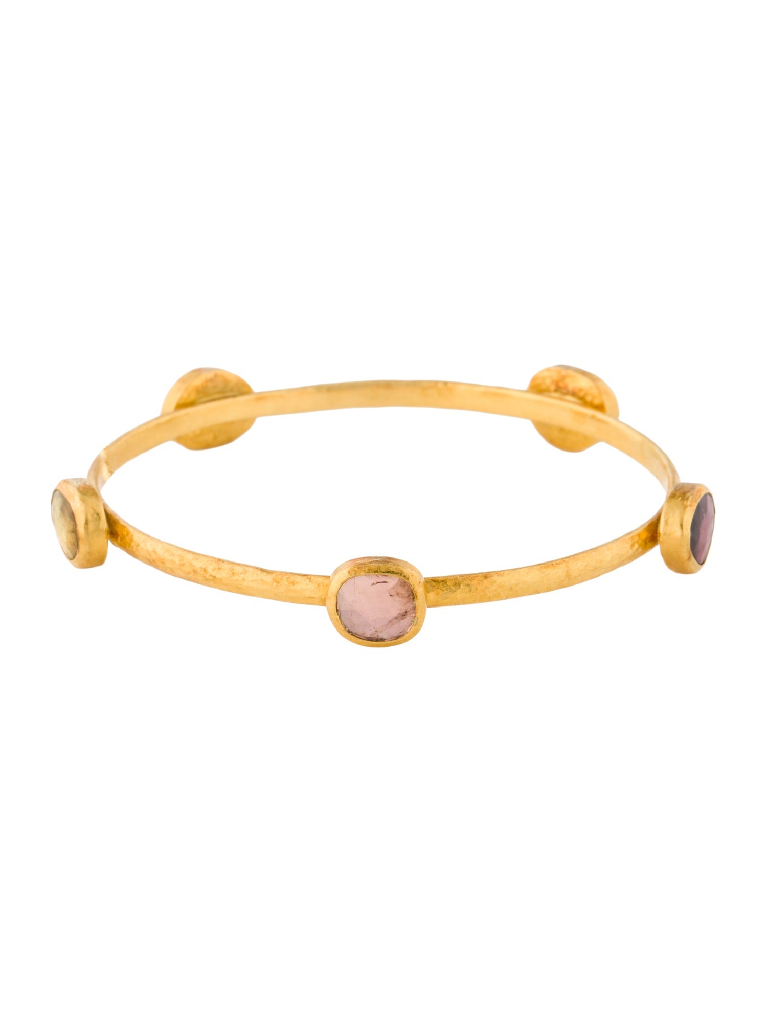 Gurhan 24K Tourmaline Rainbow Bangle Bracelet