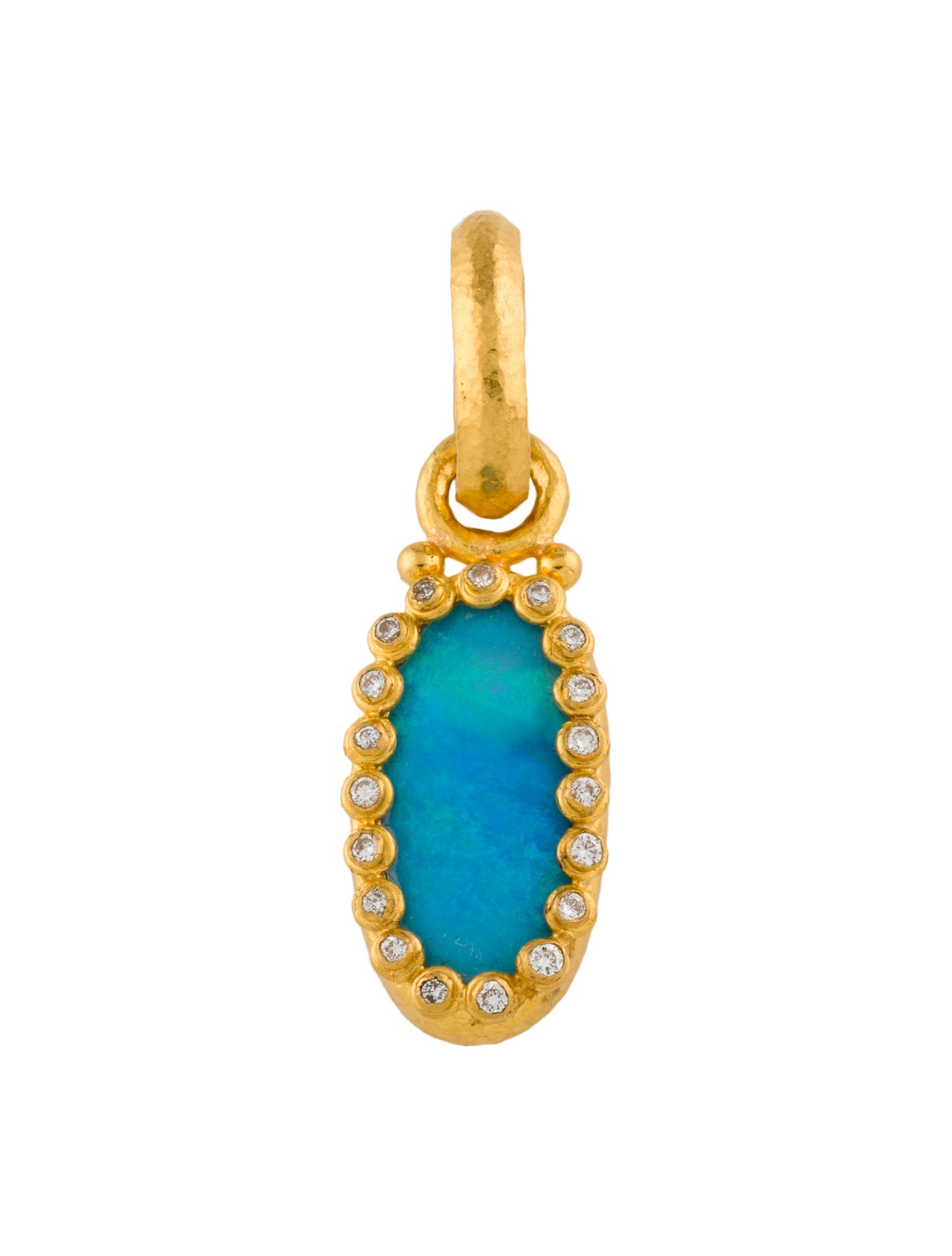 Gurhan 24K Opal & Diamond Pendant
