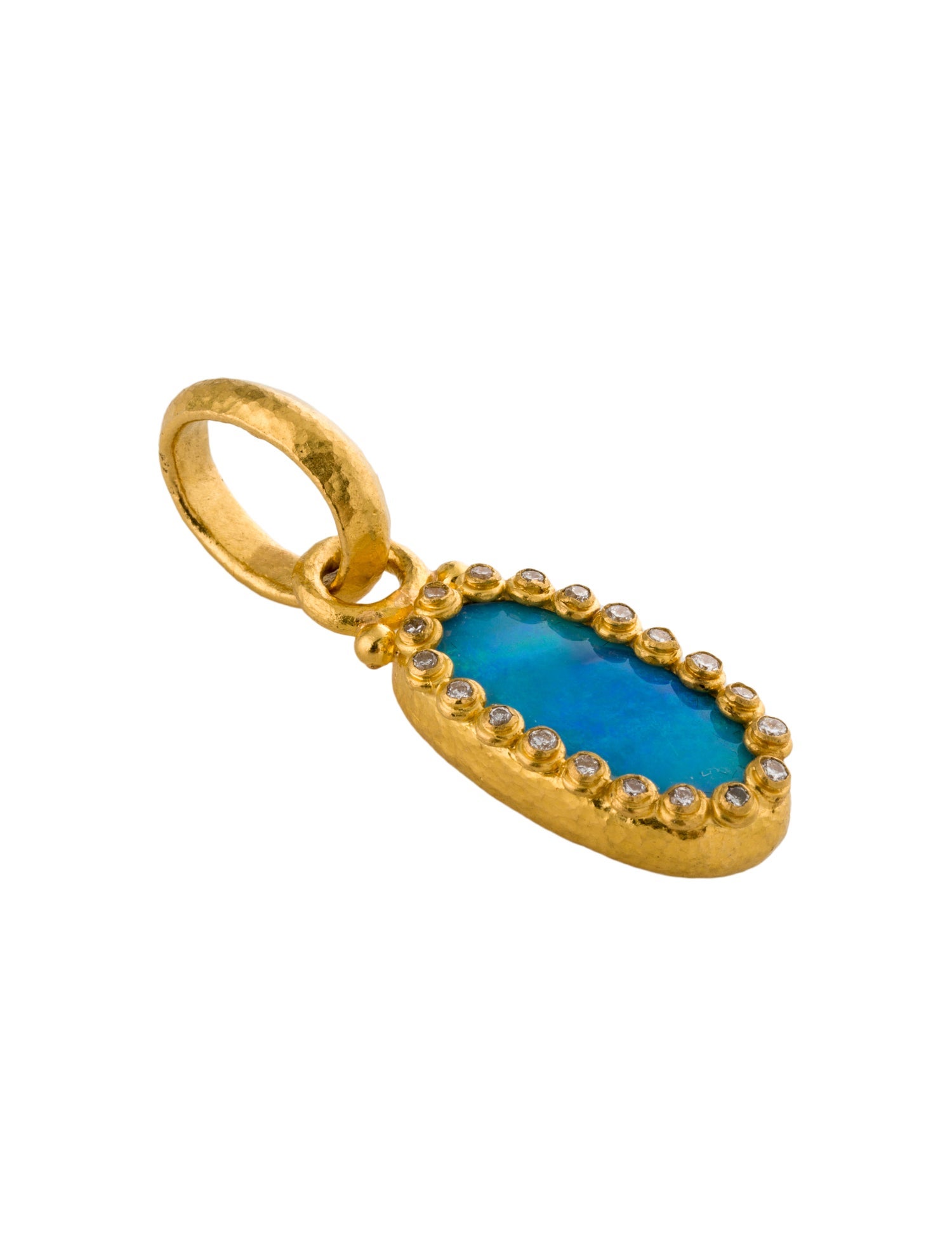 Gurhan 24K Opal & Diamond Pendant