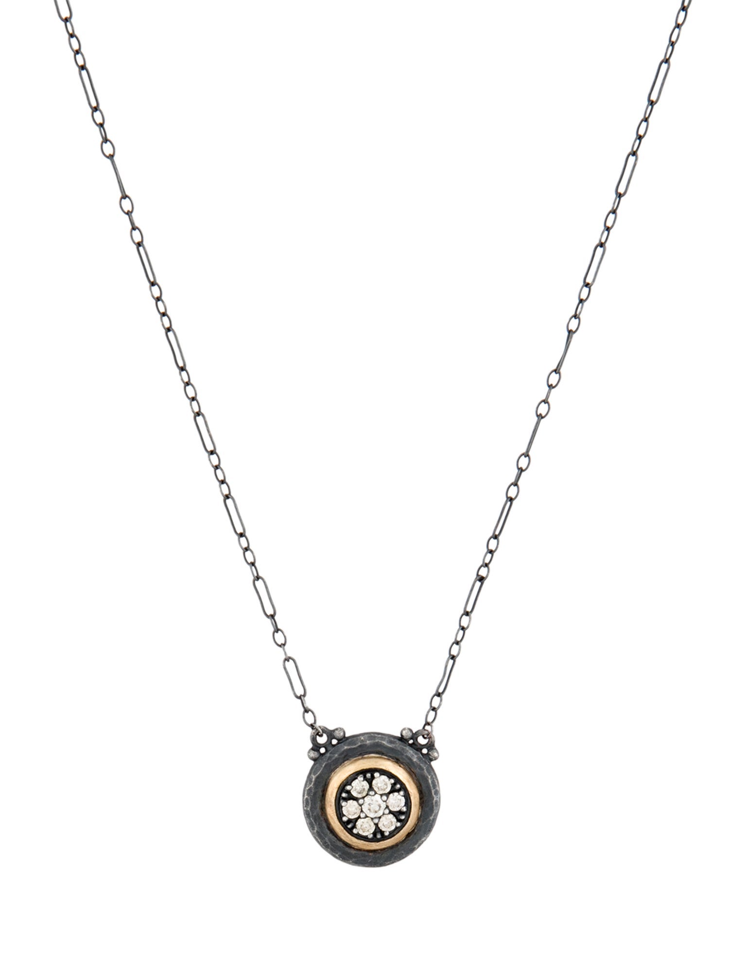 Gurhan Two-Tone Diamond Pendant Necklace