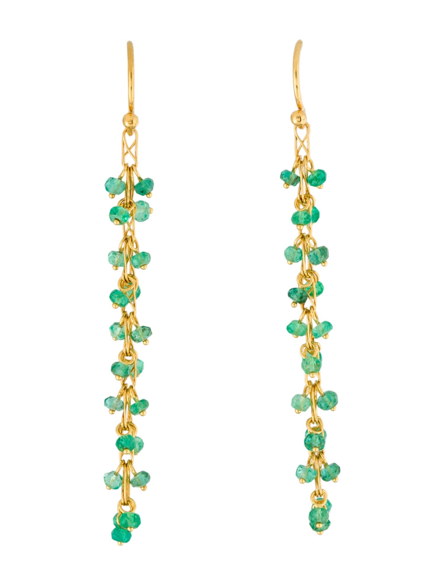 Gurhan Emerald Bead Drop Earrings