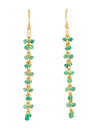 Gurhan Emerald Bead Drop Earrings