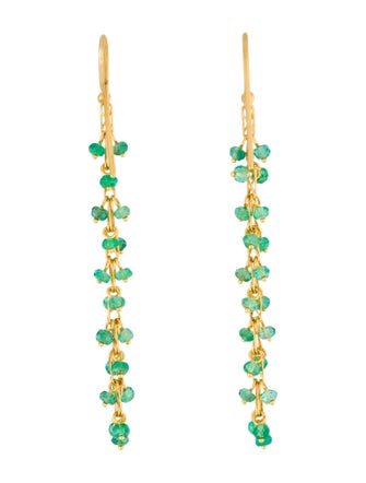 Gurhan Emerald Bead Drop Earrings