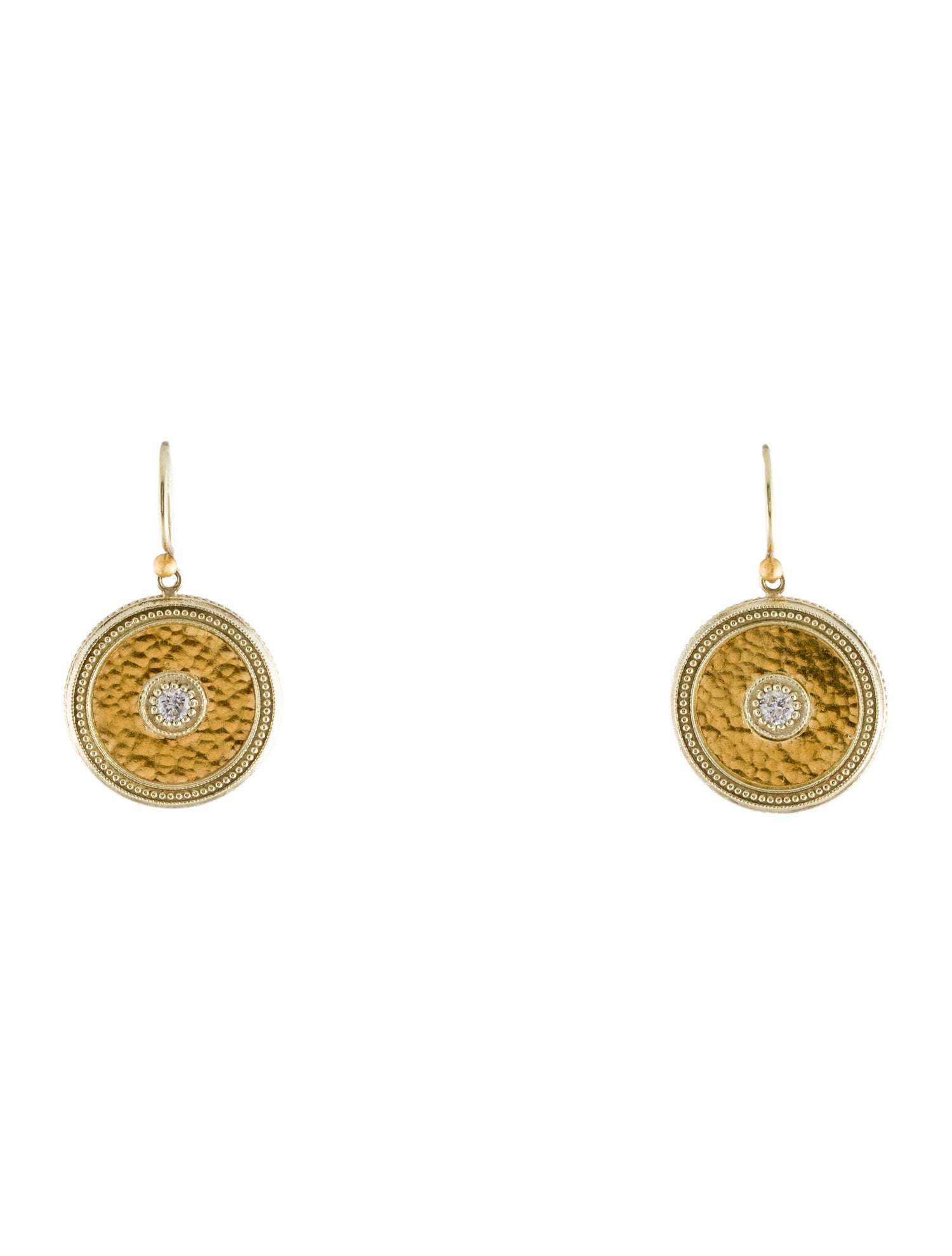 Gurhan Diamond Circle Drop Earrings