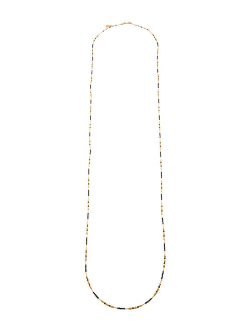 Gurhan 24K Diamond Rain Long Single Strand Necklace