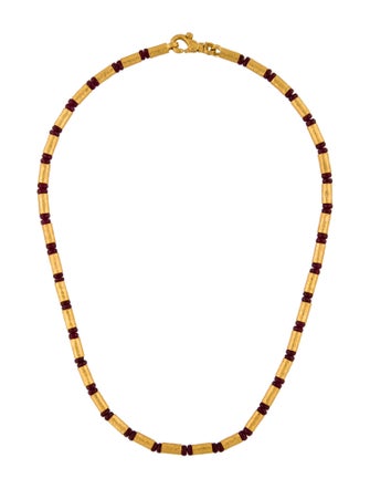 Gurhan 24K Glass-Filled Ruby Collar Necklace