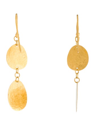 Gurhan 24k Double Mango Drop Earrings