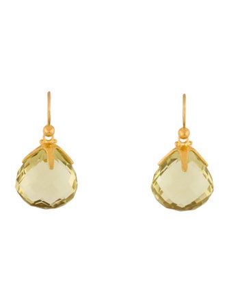 Gurhan 24K Quartz Drop Earirngs