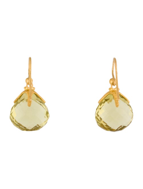 Gurhan 24K Quartz Drop Earirngs
