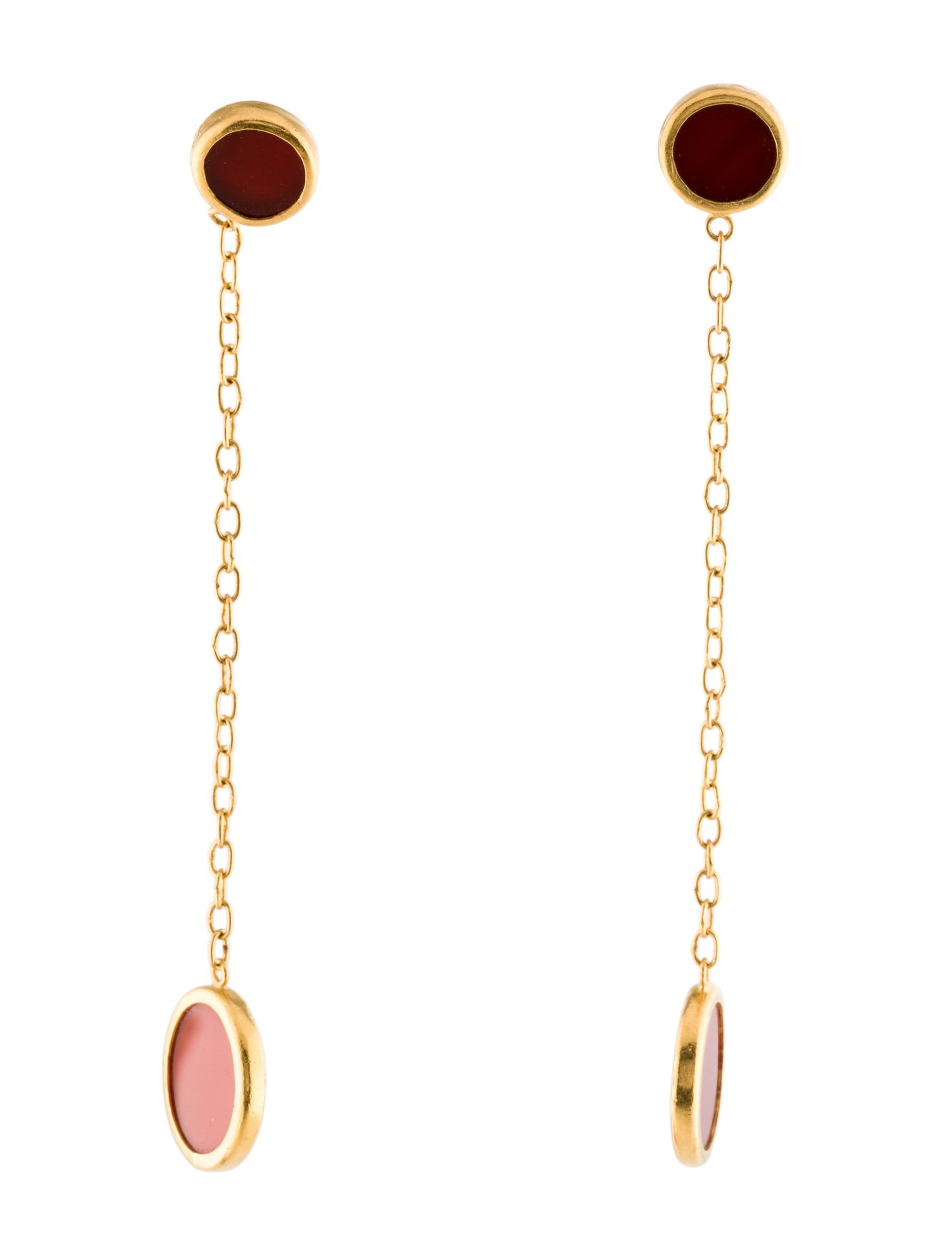 Gurhan 24K Carnelian Drop Earrings