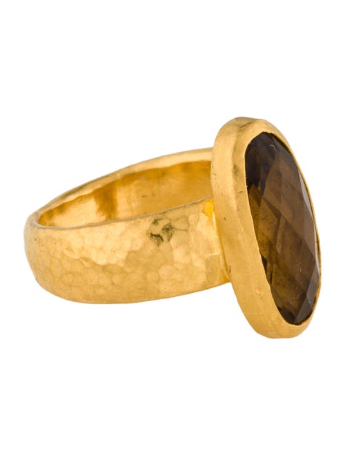 Gurhan 24K Smoky Quartz Prism Cocktail Ring