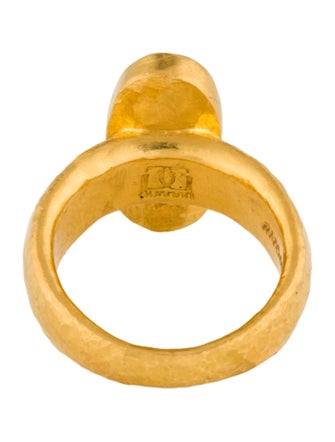 Gurhan 24K Smoky Quartz Prism Cocktail Ring