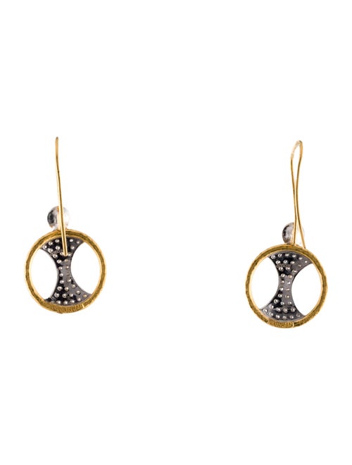 Gurhan 18K 1.46ctw Diamond Tuxedo Drop Earrings