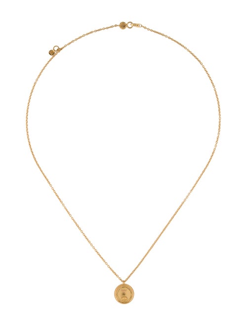 Gurhan Hammered Circle Pendant Necklace