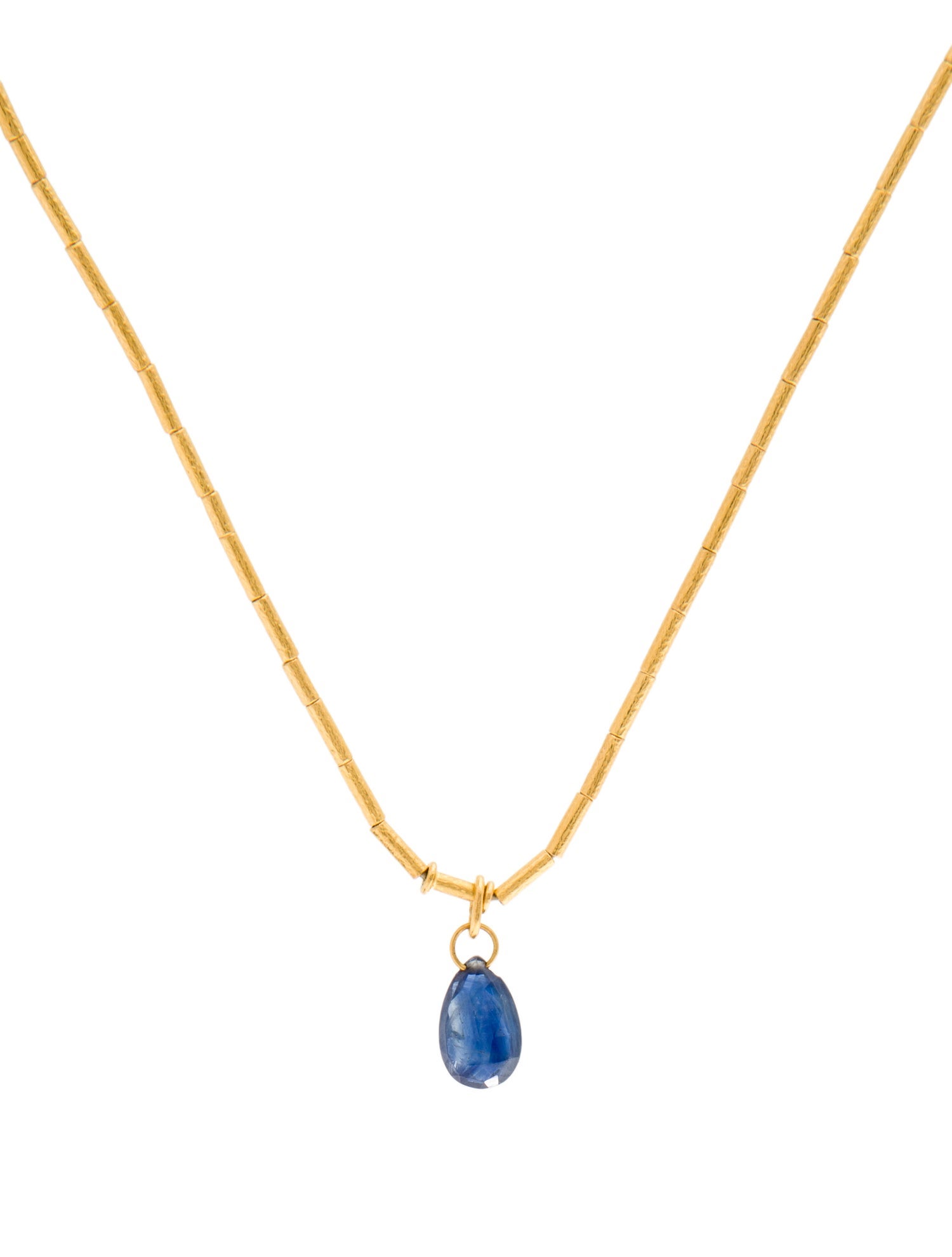 Gurhan 22K Pearl & Sapphire Pendant Necklace