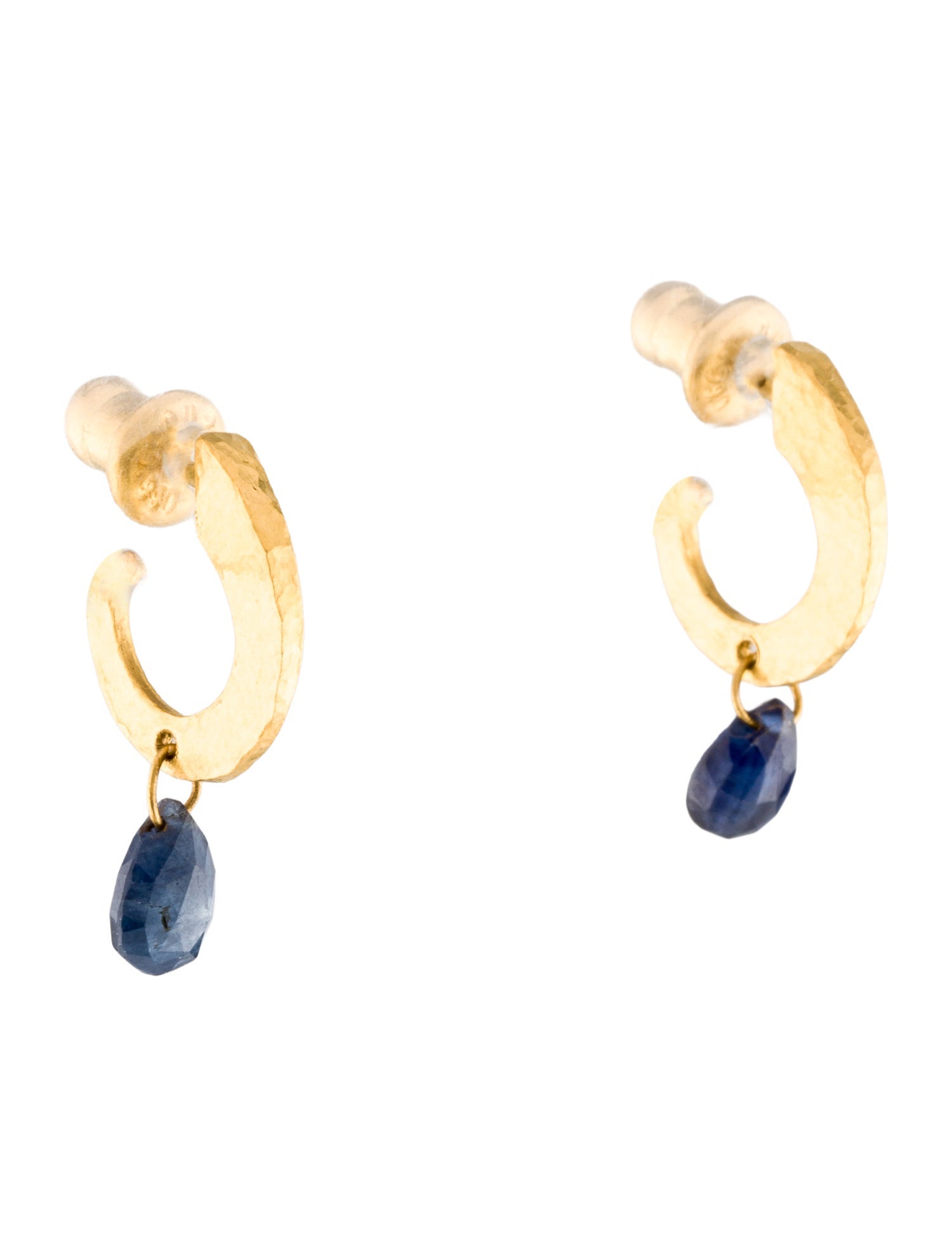 Gurhan 24K Sapphire Dew Drop Earrings
